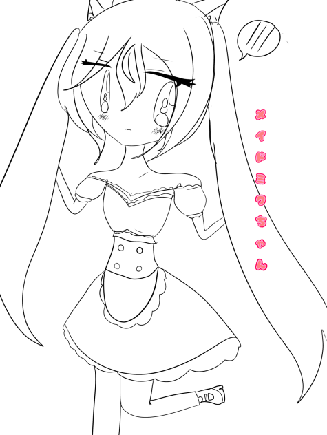 メイドミク描いてみた！！