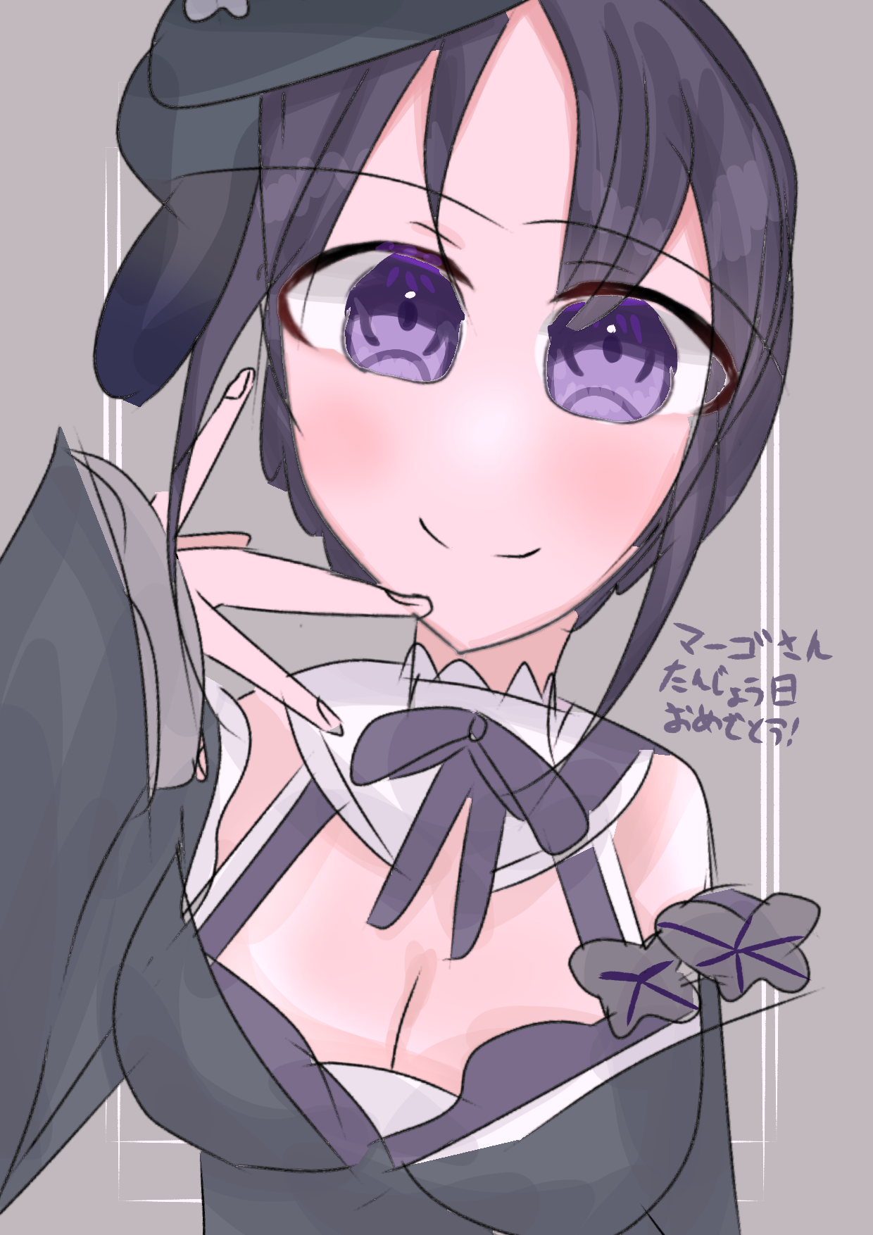 【魔法少女ノ魔女裁判】まのさば、宝生マーゴ キャラクターイラスト色紙 難あり。 宝生マーゴ ミニ色紙 東京タワー 魔法少女ノ魔女裁判