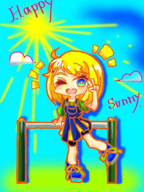 元気に！　ピース☆！