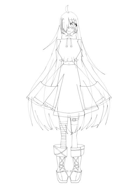 線画ですわよ