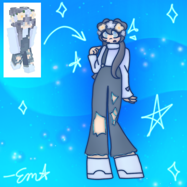 Minecraft Skin drawing!