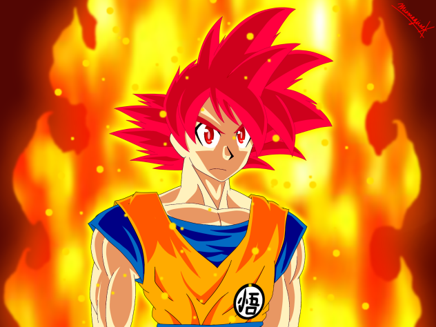 Super Saiyan God - ibisPaint