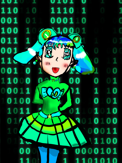 예전에 그린 네이버 모에화