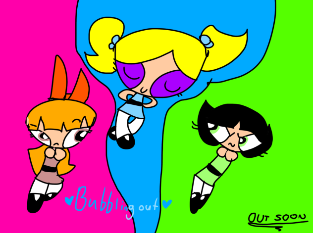 The Powerpuff girls Bubbling out