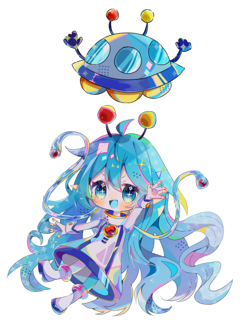 ぽんちゃん　宇宙　オーダー 宇宙人ちゃん - ibisPaint