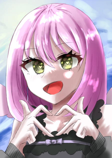 ピンク髪