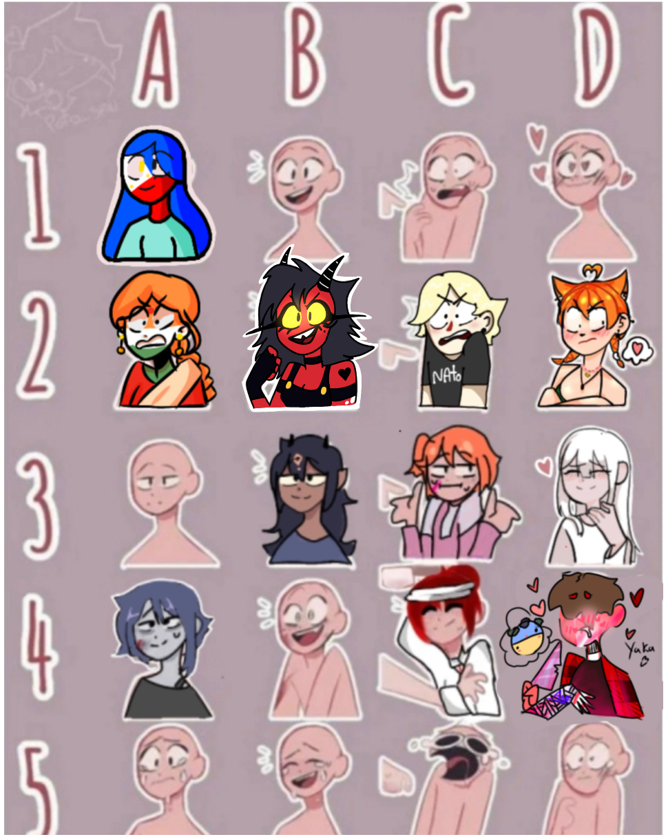 Emotion chart collab - ibisPaint