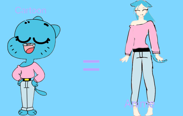 Nicole cartoon and anime
