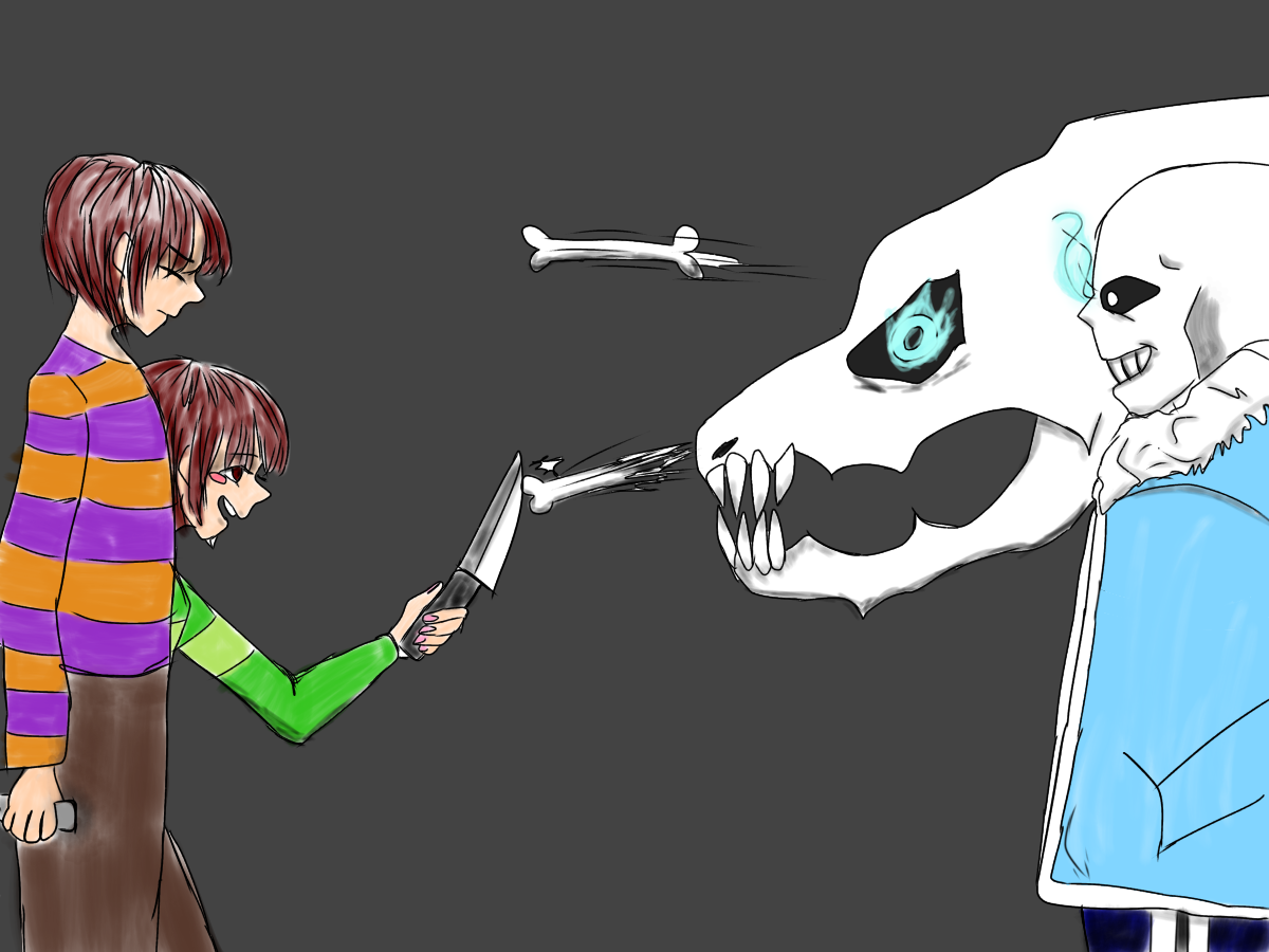 Sans Frisk Chara - ibisPaint