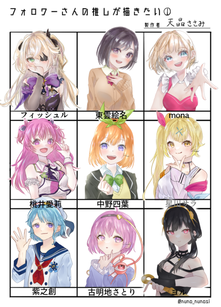 フォロワーさんの推しが描きたい
