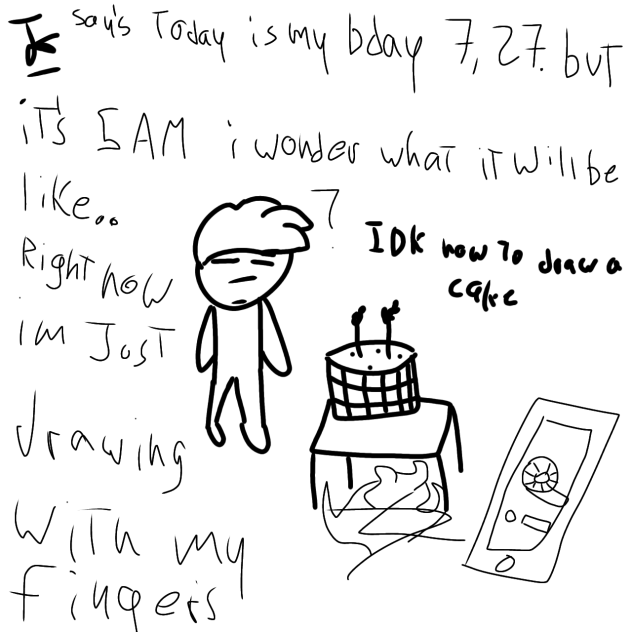 I'm just lying down using ibis paint Rn