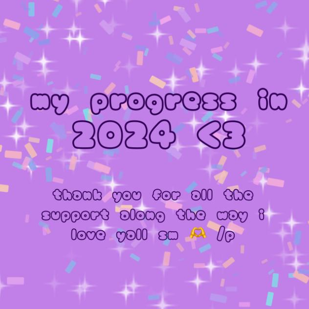 my progress in 2024