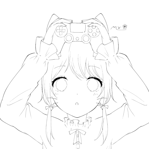 コントローラー 線画 - ibisPaint