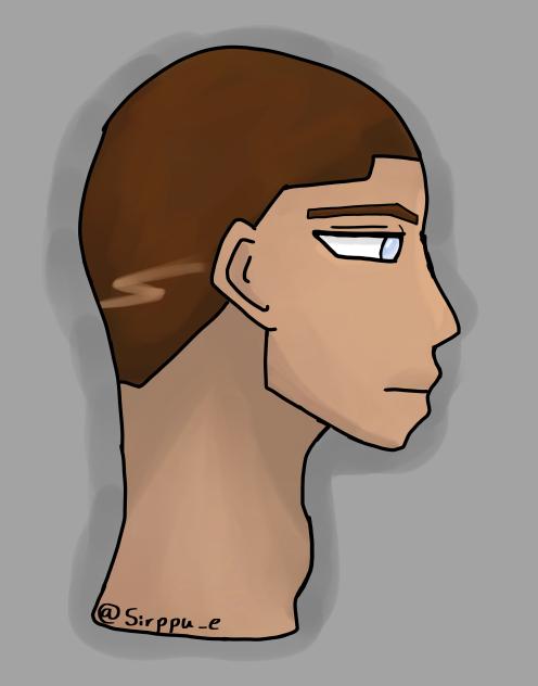 Side profile practice. - ibisPaint