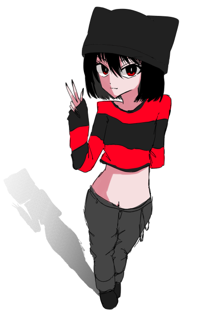 女の子描いてみた！！