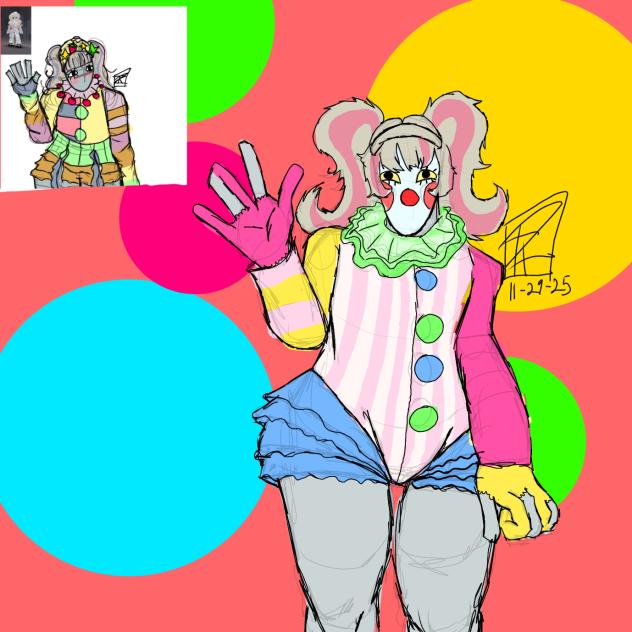 Redraw of silly clown guy - ibisPaint