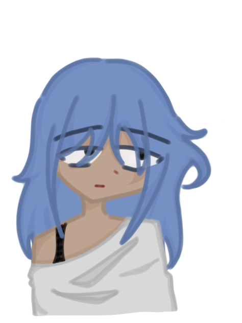 blue hair
