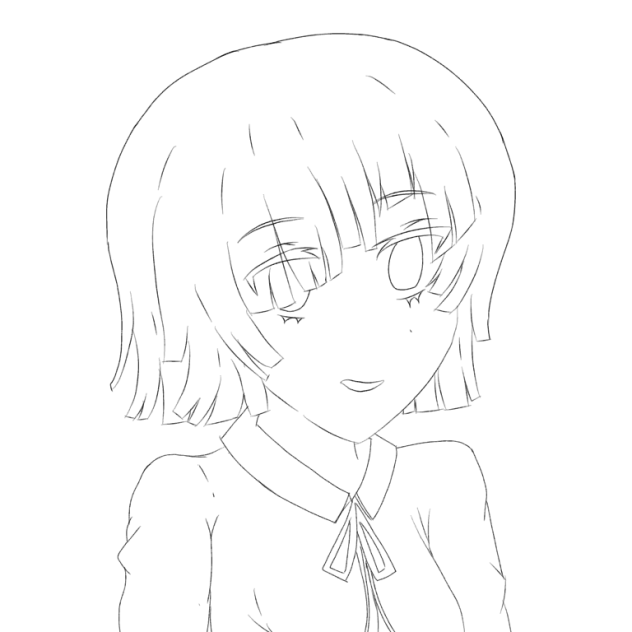 線画 ベタなし