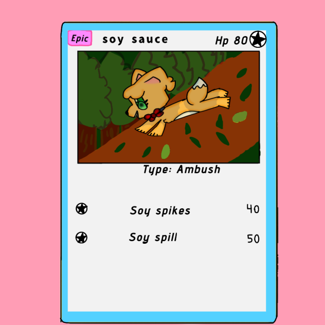 soy sauce card