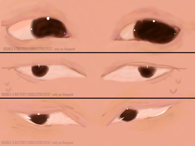 my three artstyles looking at each other