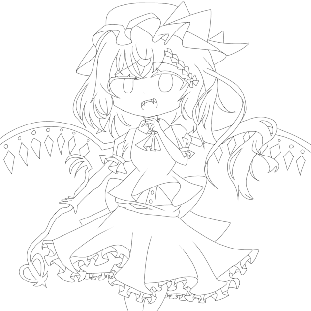 波の絵 線画 2019年作 イラスト 初音ミクシンフォニー 2019 | ジブリのプラモデルとか