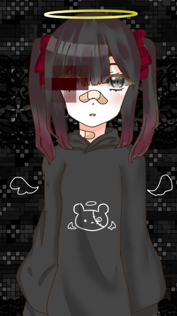 スマホの壁紙用に描いた物