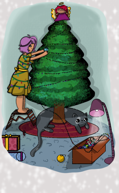 getting ready for Christmas