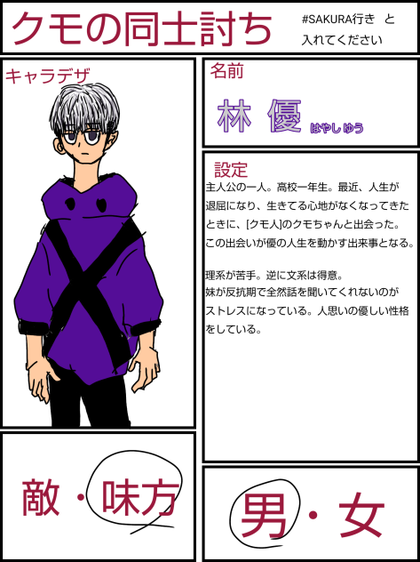 漫画のキャラ募集します！例