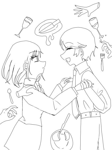 君とまた。塗り絵