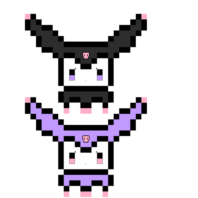 Pixel kuromi in my VER