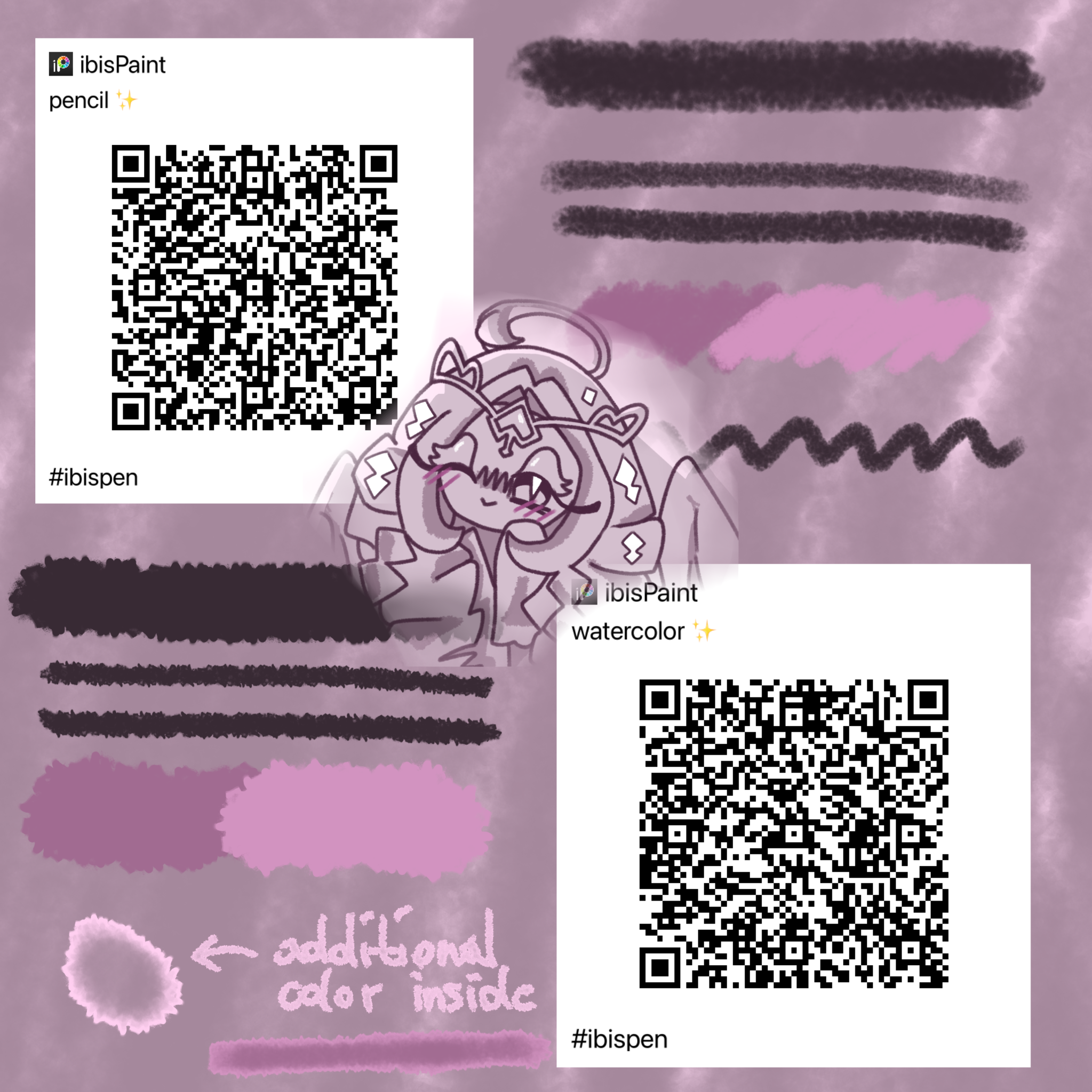 Aesthetic texture brushes 🌸 - ibisPaint