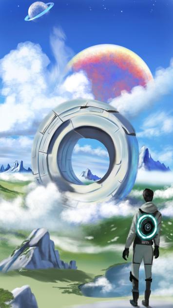 Fantasy landscape illustration_Restored