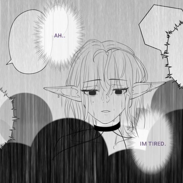 (14) Tired.