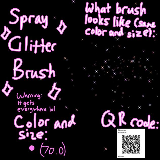 Spray Glitter Brush - ibisPaint
