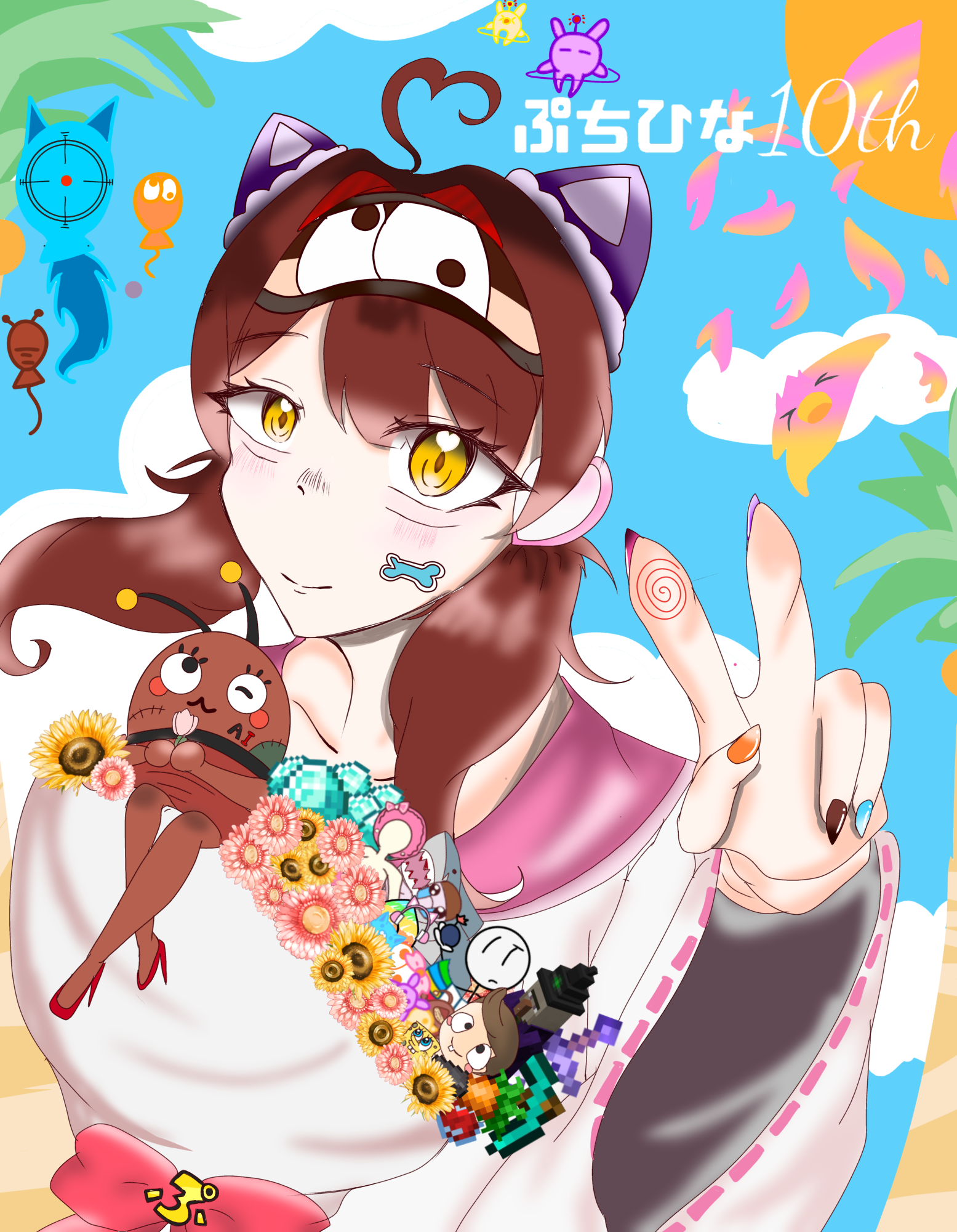 ぷちぷちチャンネル10周年！！ - ibisPaint