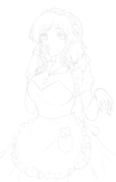 Sakuya lineart