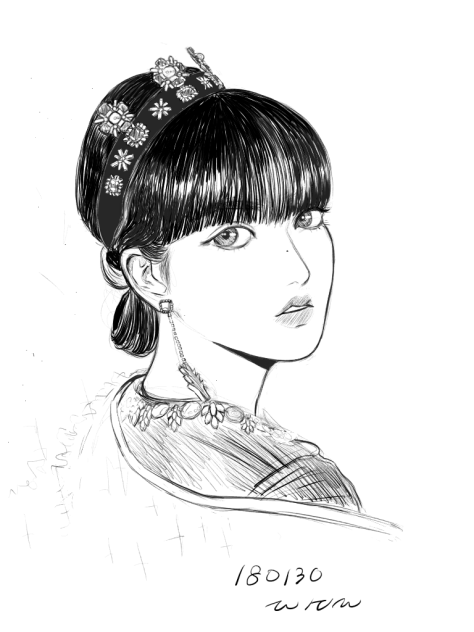 사진 보고 그리기_레드벨벳 예림