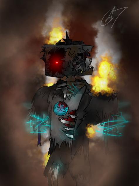 Burned Titan Cameraman