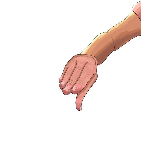 Drew my hand because I can