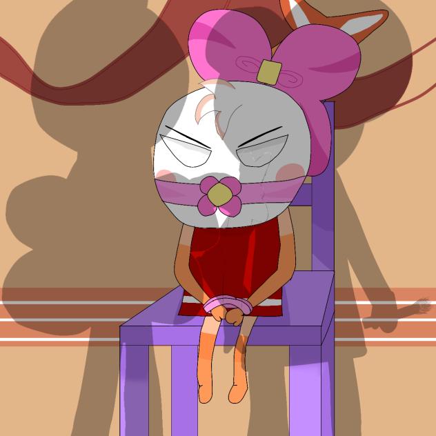shrimpo with a bow