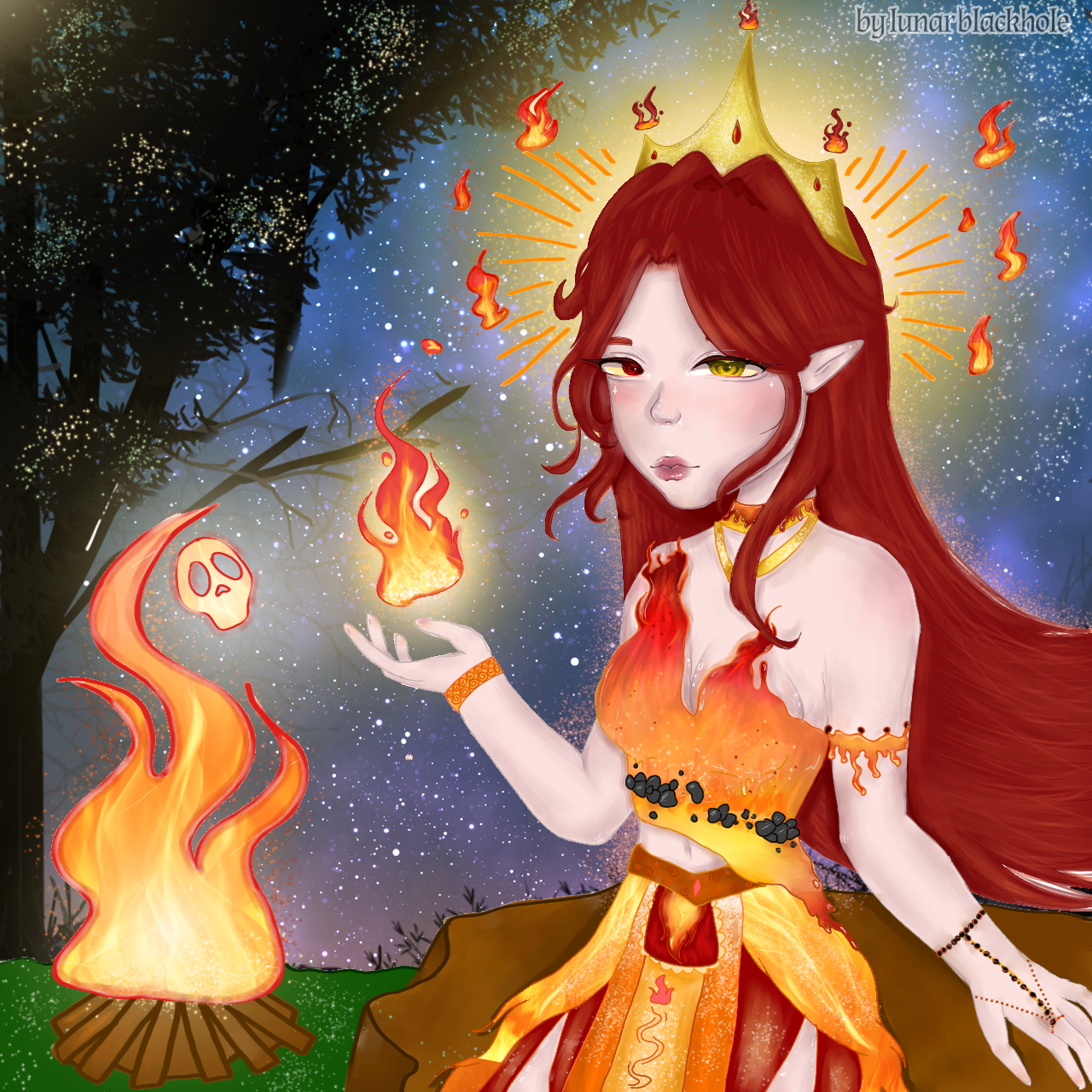 Fire goddess 🔥 - ibisPaint