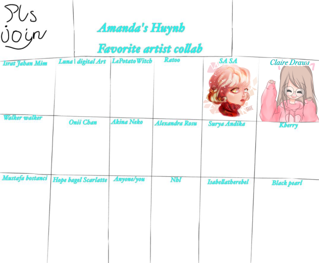 Amanda’s Huynb Favourite Artists Collab🌺