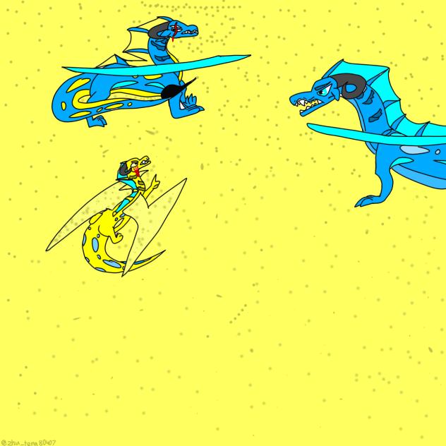 The fight on the beach