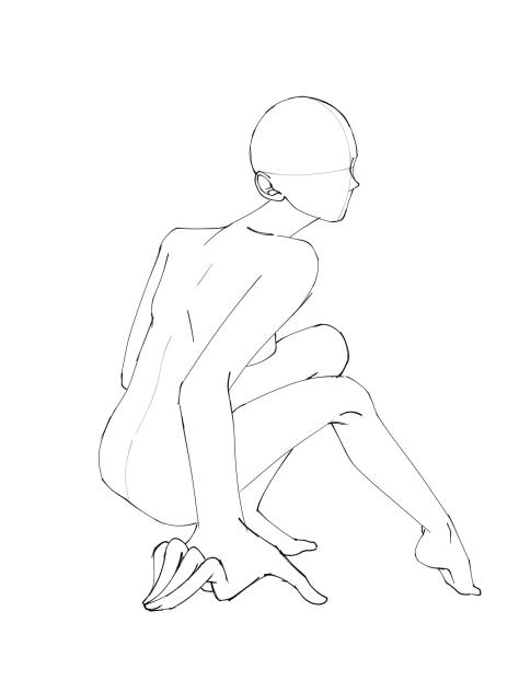 Woman pose material-2