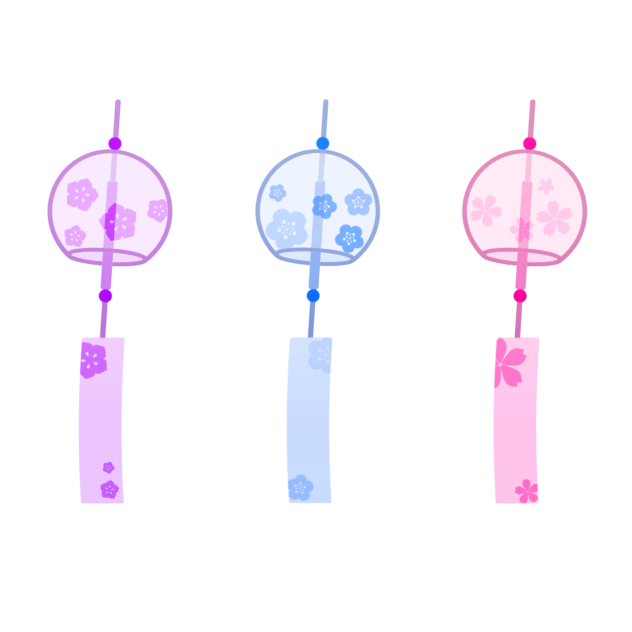 Wind chime stickers