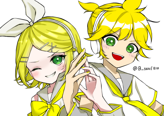 鏡音塗り絵合作