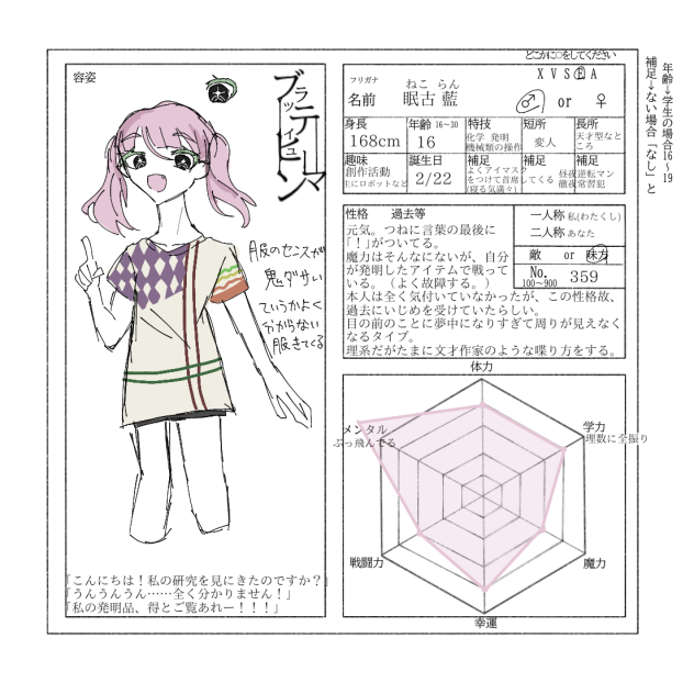 キャラ 募 だ よ