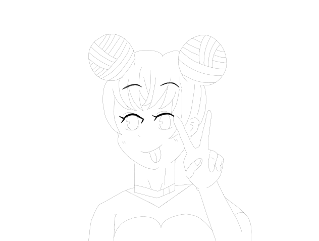 ｡.ʚ🧸ɞ .｡の線画
