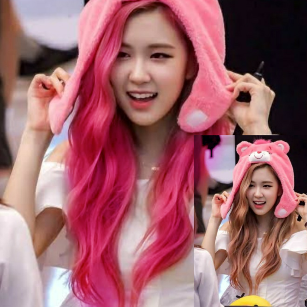 rose pink hair