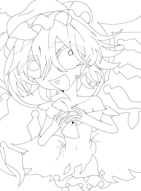 解放されし破壊衝動　線画！